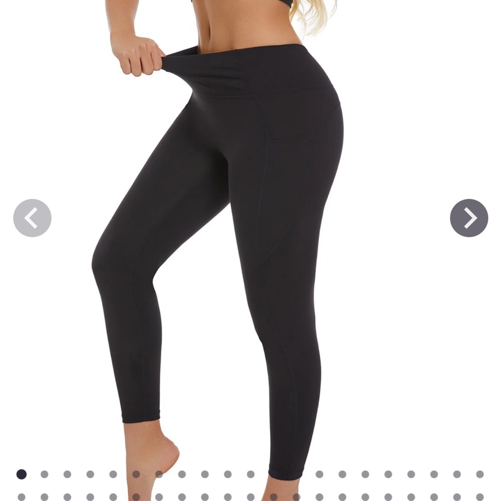 Women's Black Leggings bamboo